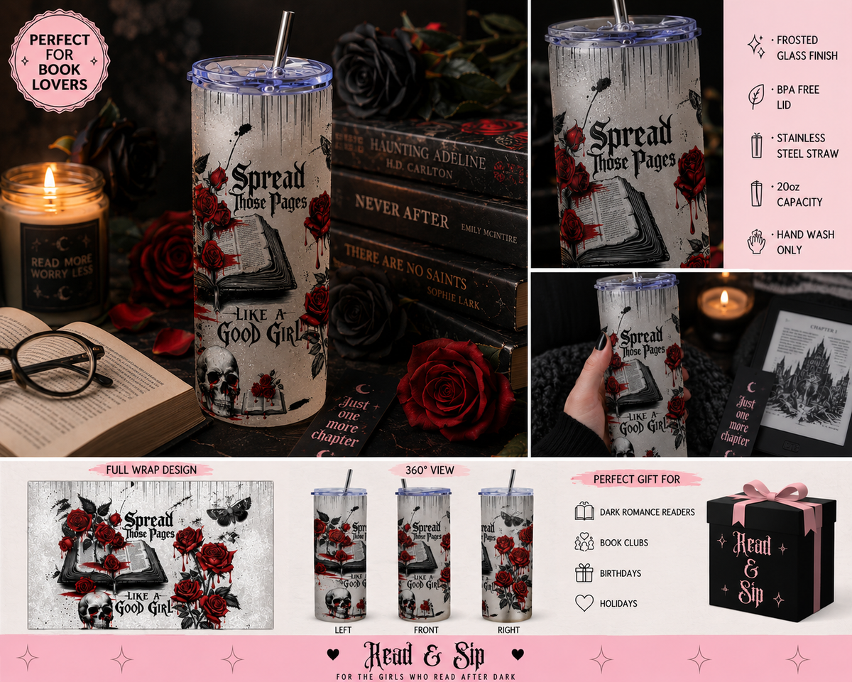 20oz Frosted Glass Tumbler + Metal Straw