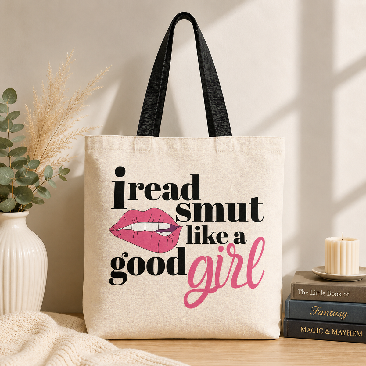 Bookish Canvas Tote Bag