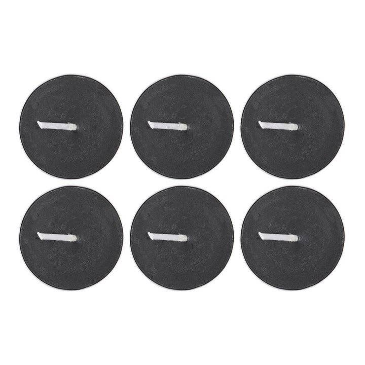 Set of 6 Black Dark Romance Opium Tealight Candles