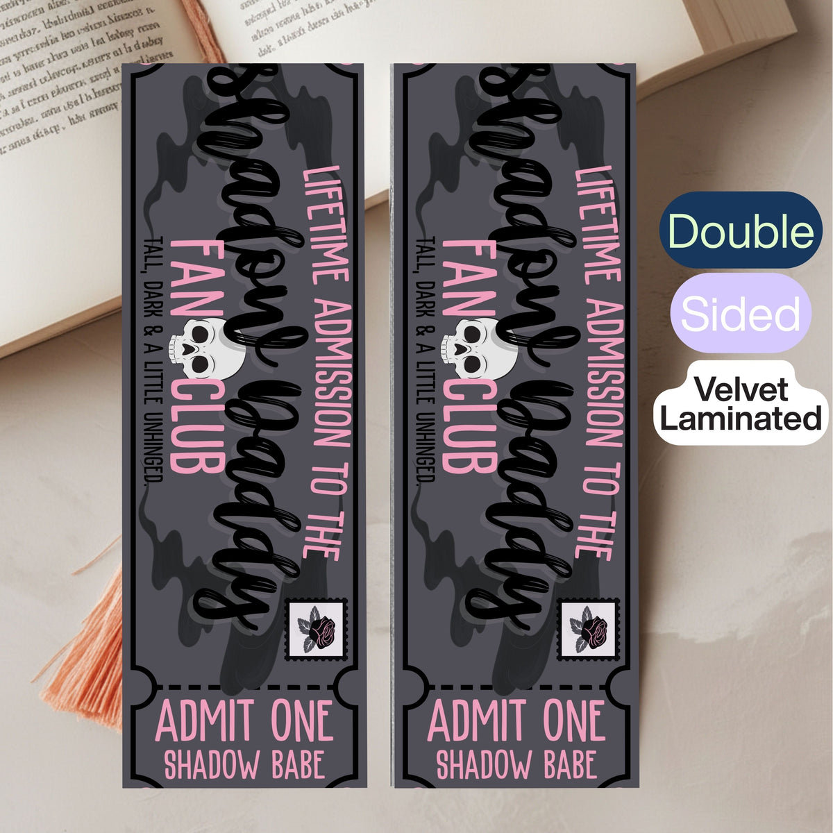 Soft Touch Laminated Bookmark