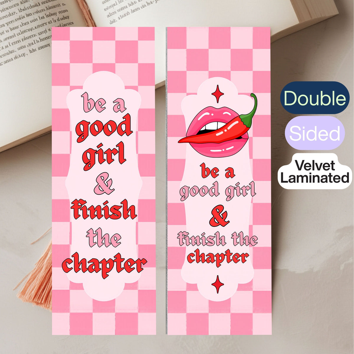 Soft Touch Laminated Bookmark