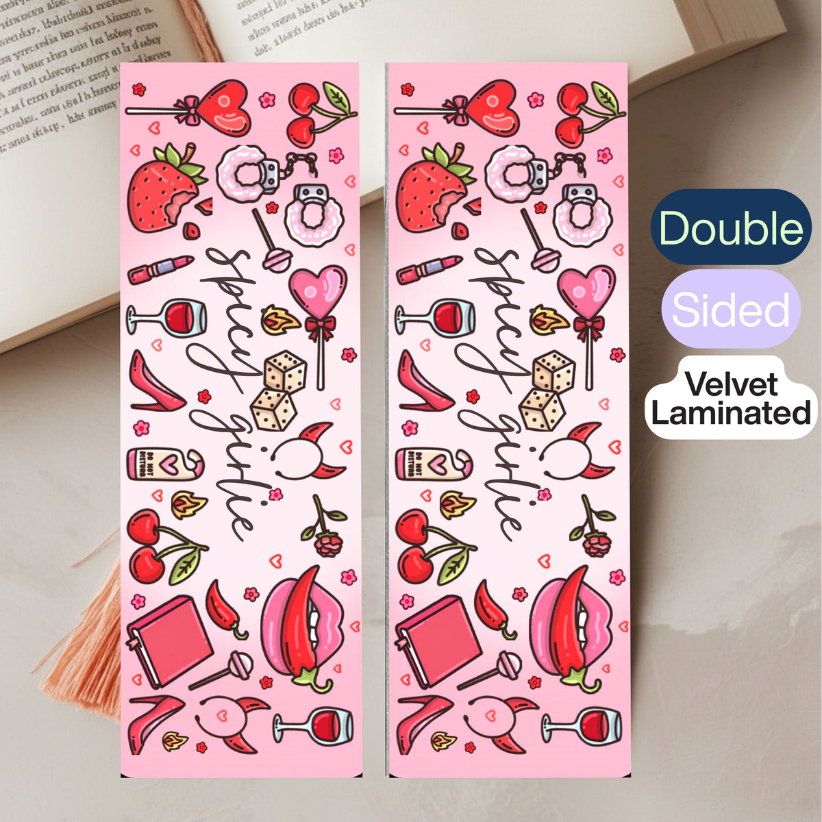 Soft Touch Laminated Bookmark