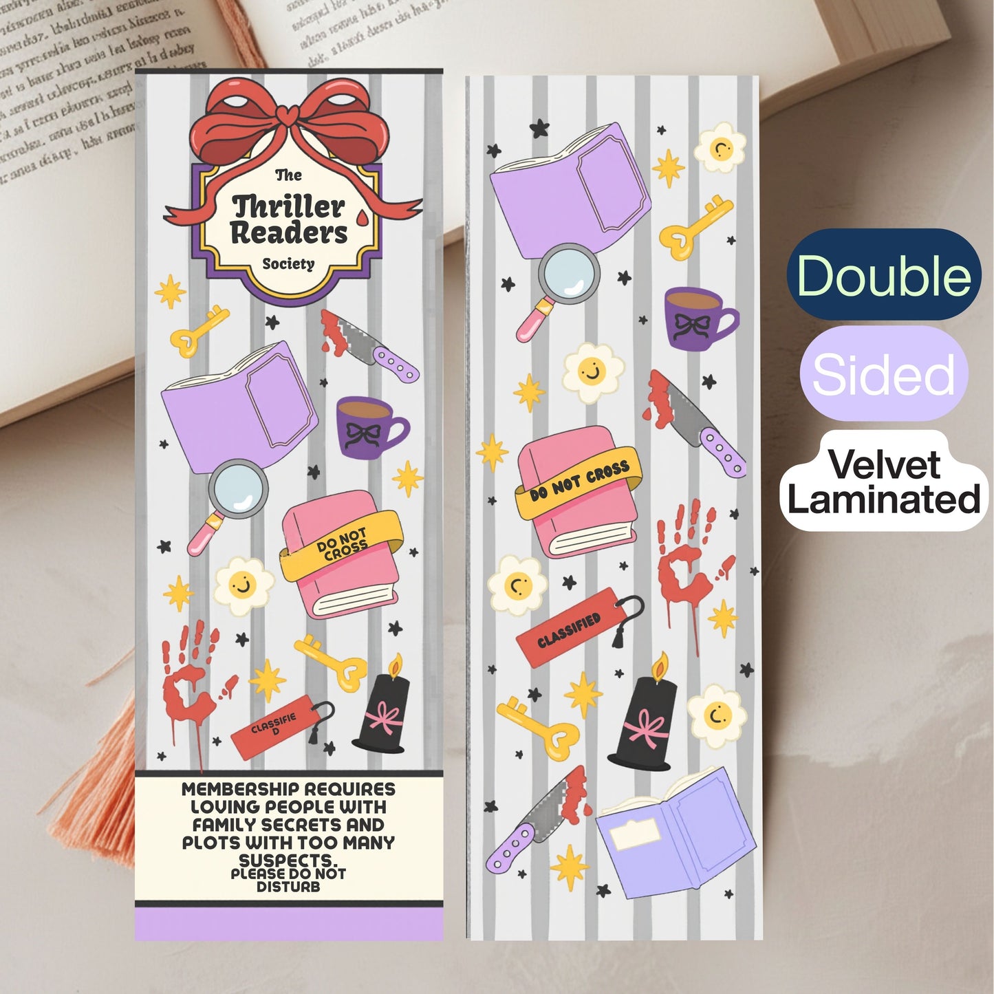 Soft Touch Laminated Bookmark