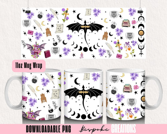 11oz Mug Fantasy Design Download Purple A
