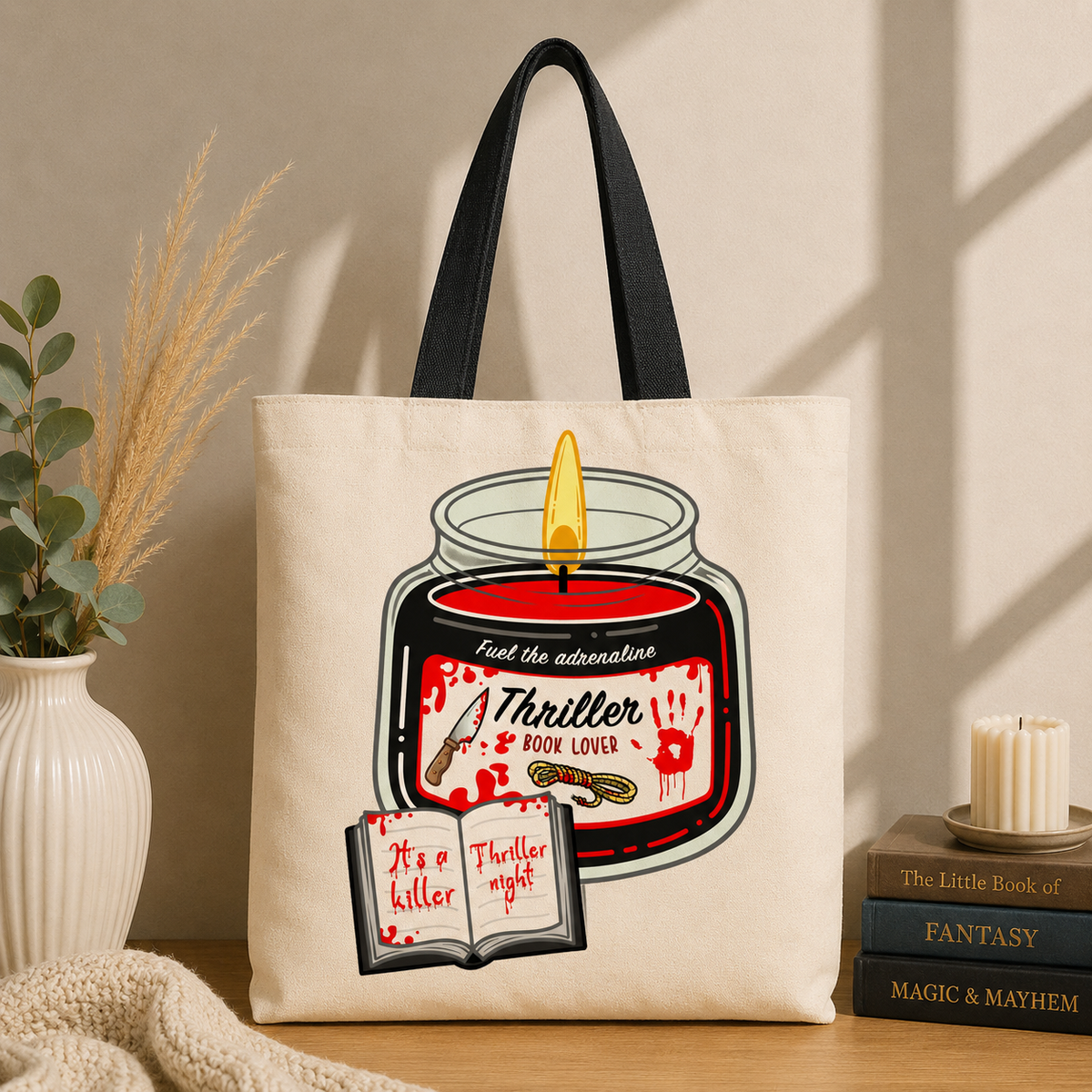 Bookish Canvas Tote Bag