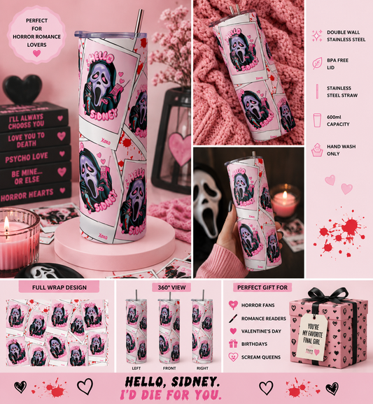 600ml Metal Tumbler + Metal Straw