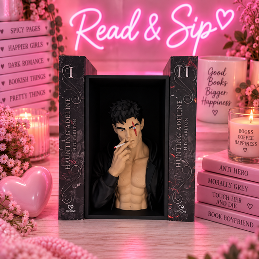 Zade Inspired Dark Romance Book Nook – 3D Printed PLA Bookshelf Decor