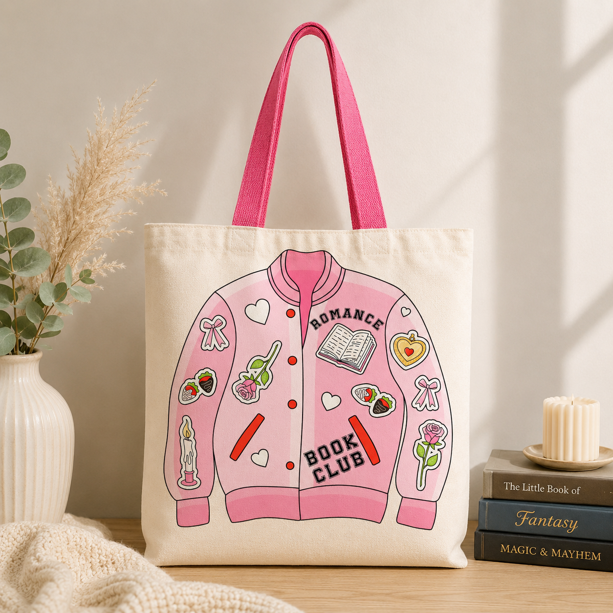 Bookish Canvas Tote Bag