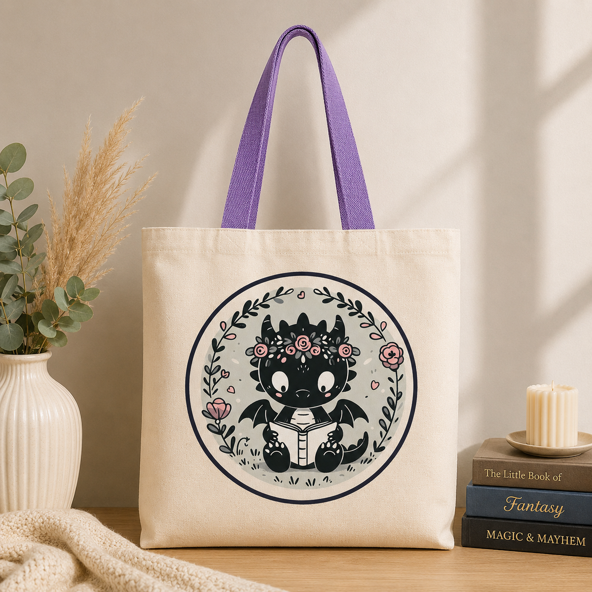Bookish Canvas Tote Bag