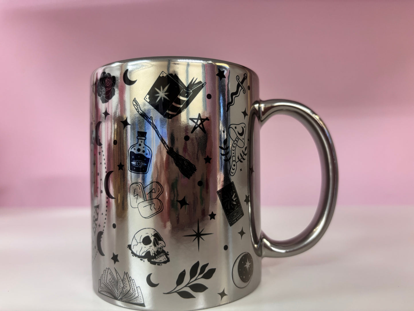 11oz Fantasy Design - Chrome Mug