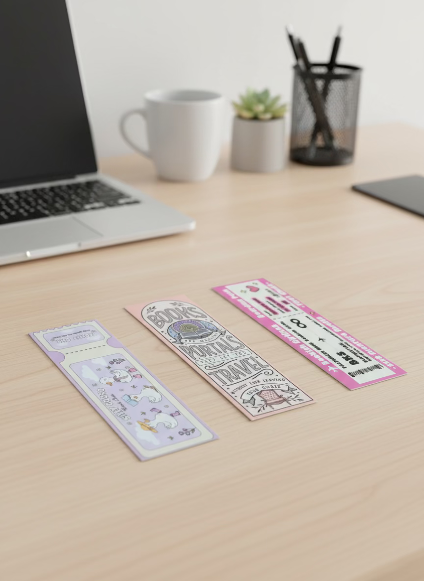 Soft Touch Laminated Bookmark