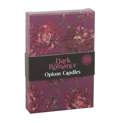 Set of 6 Black Dark Romance Opium Tealight Candles