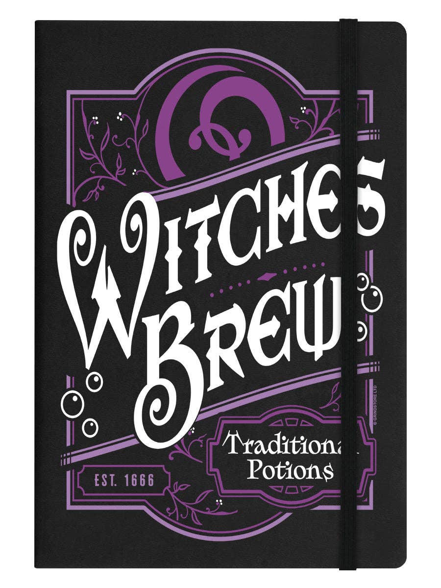 Witches Brew Traditional Potions Black A5 Hard Cover