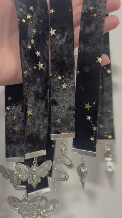 Velvet Charm Bookmark – Gothic & Fantasy Bookmarks