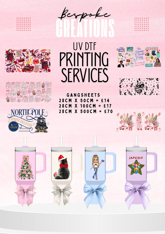 UV DTF Gang Sheet Print Service